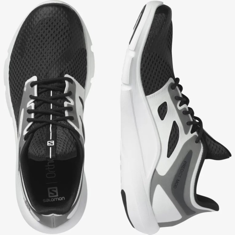 Black / White Salomon Predict Mod Men's Running Shoes | PH 90274X